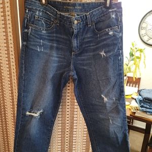 Michael Kors denim distressed jeans. Size 8